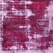 Square Abstract Deep Mauve Purple Modern Rug, abs5597