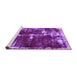 Sideview of Machine Washable Abstract Purple Modern Area Rugs, wshabs5597pur