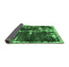 Sideview of Abstract Emerald Green Modern Rug, abs5597emgrn