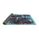 Sideview of Abstract Turquoise Modern Rug, abs5597turq