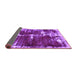 Sideview of Abstract Purple Modern Rug, abs5597pur