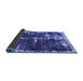 Sideview of Abstract Blue Modern Rug, abs5597blu