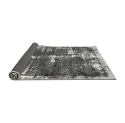 Sideview of Abstract Gray Modern Rug, abs5597gry