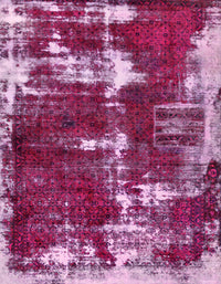 Machine Washable Abstract Deep Mauve Purple Rug, wshabs5597