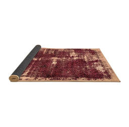 Sideview of Abstract Brown Modern Rug, abs5597brn