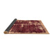 Sideview of Abstract Brown Modern Rug, abs5597brn