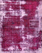 Abstract Deep Mauve Purple Modern Rug, abs5597