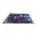 Sideview of Machine Washable Abstract Light Blue Modern Rug, wshabs5597lblu