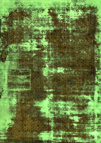 Abstract Green Modern Rug, abs5597grn