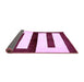 Sideview of Abstract Purple Modern Rug, abs5598pur