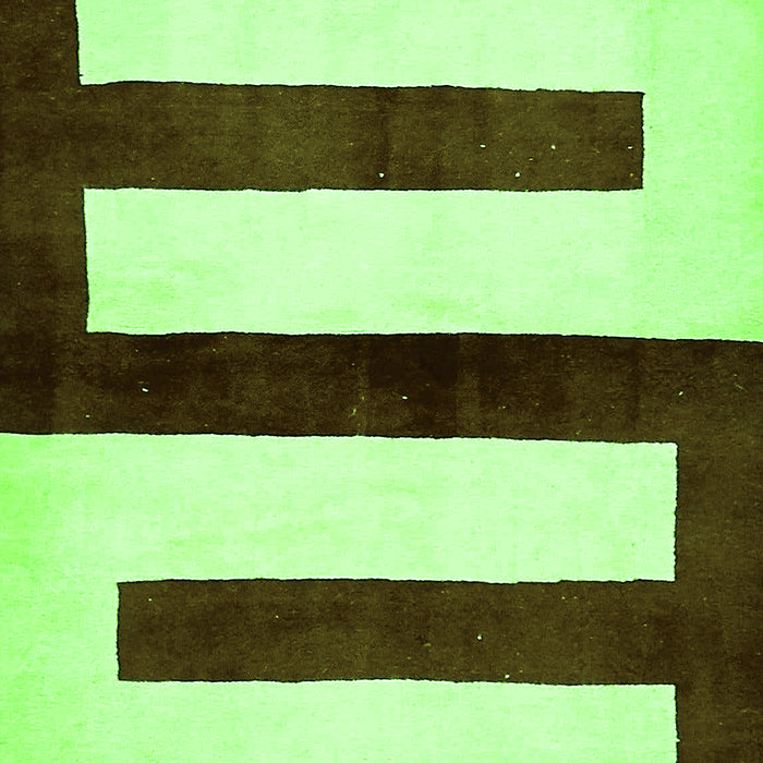 Abstract Green Modern Rug, abs5598grn