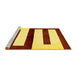 Sideview of Machine Washable Abstract Yellow Modern Rug, wshabs5598yw