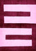 Abstract Pink Modern Rug, abs5598pnk