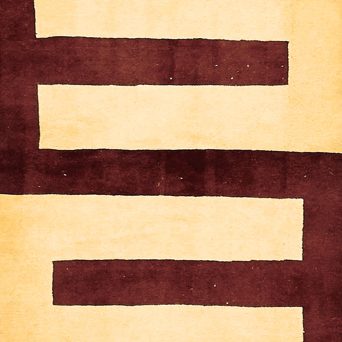 Machine Washable Abstract Brown Modern Rug, wshabs5598brn