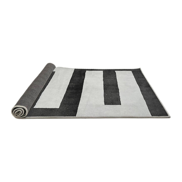 Sideview of Abstract Gray Modern Rug, abs5598gry