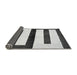 Sideview of Abstract Gray Modern Rug, abs5598gry