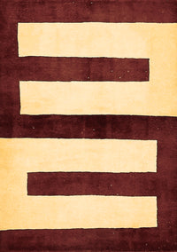 Abstract Brown Modern Rug, abs5598brn