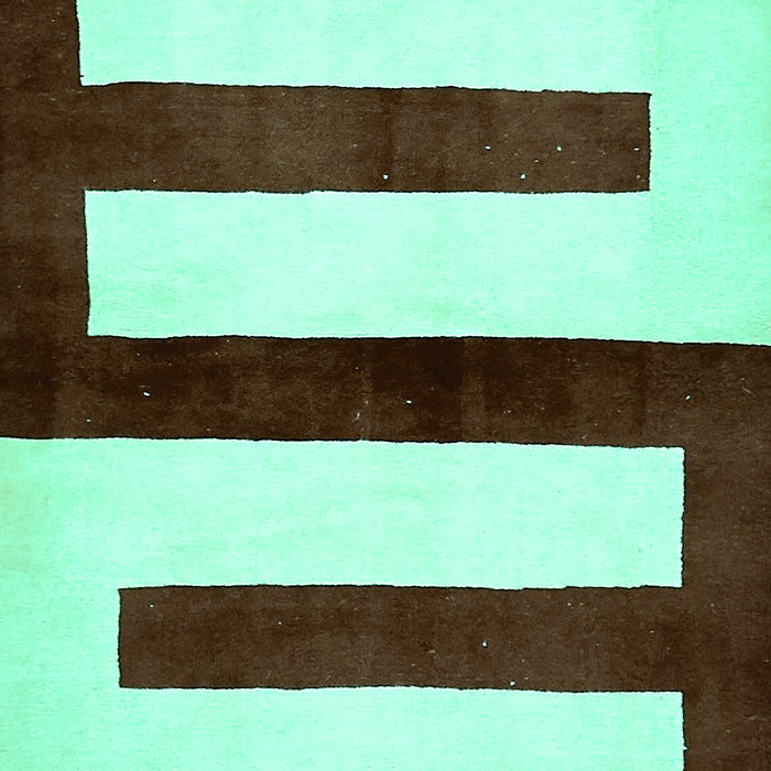 Abstract Turquoise Modern Rug, abs5598turq