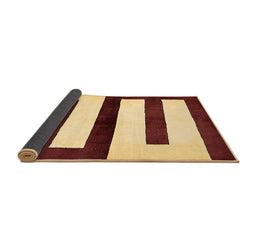 Sideview of Abstract Brown Modern Rug, abs5598brn