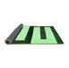 Sideview of Abstract Emerald Green Modern Rug, abs5598emgrn