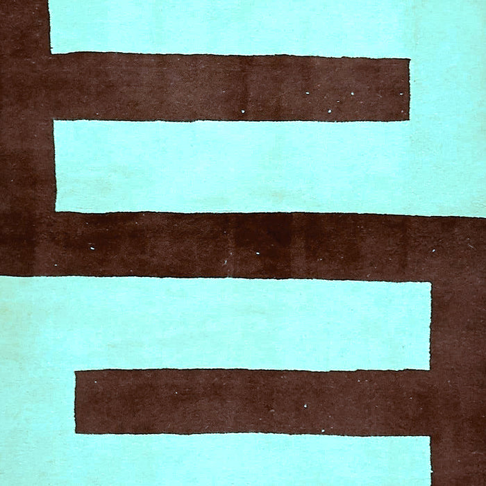 Abstract Light Blue Modern Rug, abs5598lblu