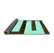 Sideview of Abstract Turquoise Modern Rug, abs5598turq