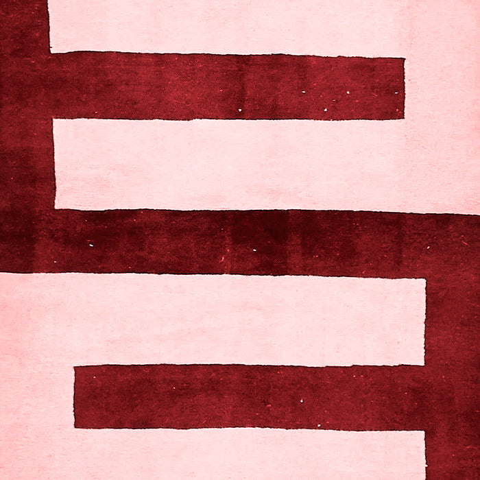 Abstract Red Modern Area Rugs