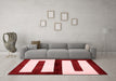 Modern Red Washable Rugs