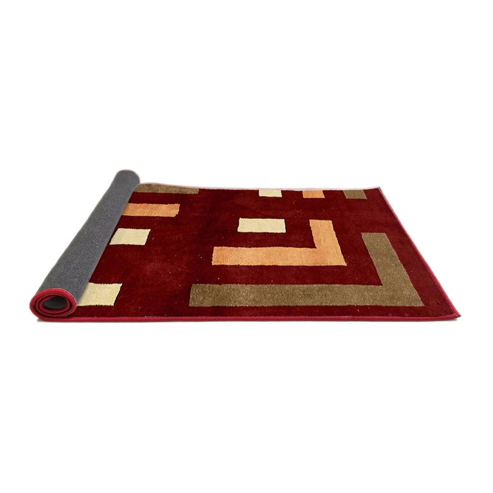 Sideview of Abstract Chocolate Brown Modern Rug, abs5599