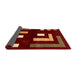 Sideview of Abstract Chocolate Brown Modern Rug, abs5599