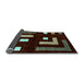 Sideview of Abstract Light Blue Modern Rug, abs5599lblu