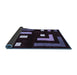 Sideview of Abstract Blue Modern Rug, abs5599blu