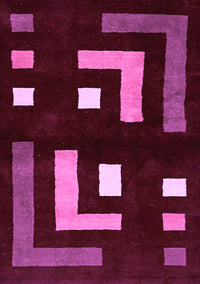 Abstract Purple Modern Rug, abs5599pur