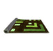 Sideview of Abstract Green Modern Rug, abs5599grn