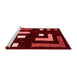 Modern Red Washable Rugs