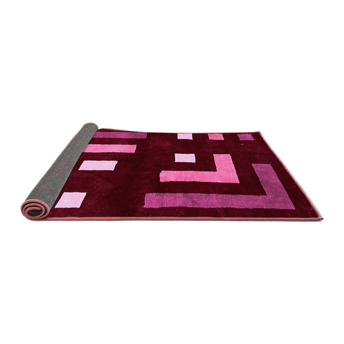 Sideview of Abstract Pink Modern Rug, abs5599pnk
