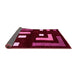 Sideview of Abstract Pink Modern Rug, abs5599pnk