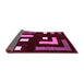 Sideview of Abstract Purple Modern Rug, abs5599pur