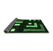 Sideview of Abstract Emerald Green Modern Rug, abs5599emgrn