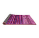 Sideview of Abstract Pink Modern Rug, abs559pnk