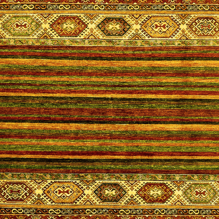 Machine Washable Abstract Yellow Modern Rug, wshabs559yw