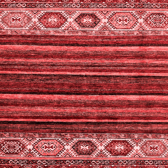 Machine Washable Abstract Red Modern Rug, wshabs559red