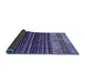 Sideview of Abstract Blue Modern Rug, abs559blu