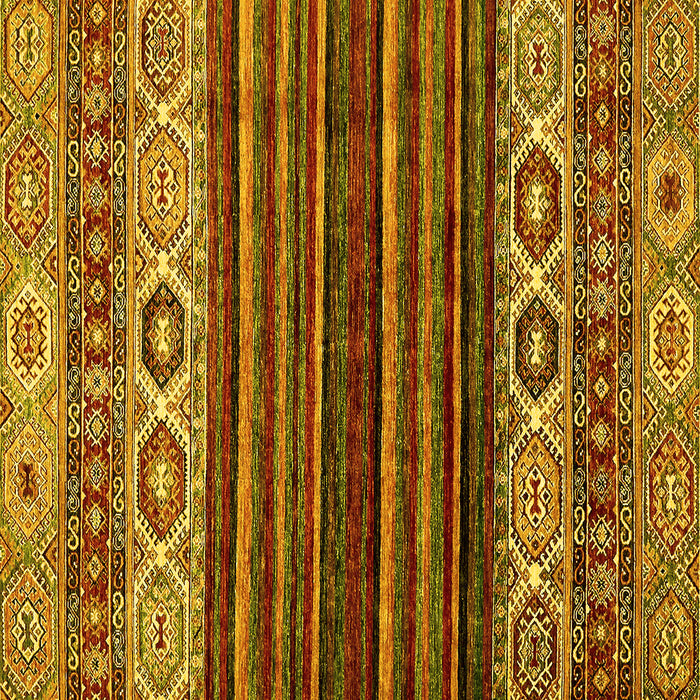 Square Abstract Yellow Modern Rug, abs559yw