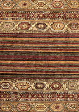 Abstract Brown Modern Rug, abs559brn