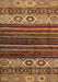 Abstract Brown Modern Rug, abs559brn