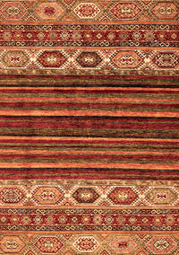 Abstract Orange Modern Rug, abs559org