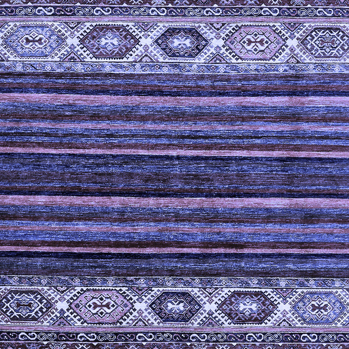 Machine Washable Abstract Blue Modern Rug, wshabs559blu