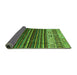 Sideview of Abstract Green Modern Rug, abs559grn