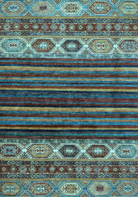 Abstract Light Blue Modern Rug, abs559lblu